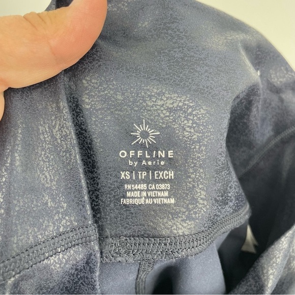 Offline by Aerie The Hugger High Waist Crackle Legging Size XS Coated blue - Picture 7 of 10